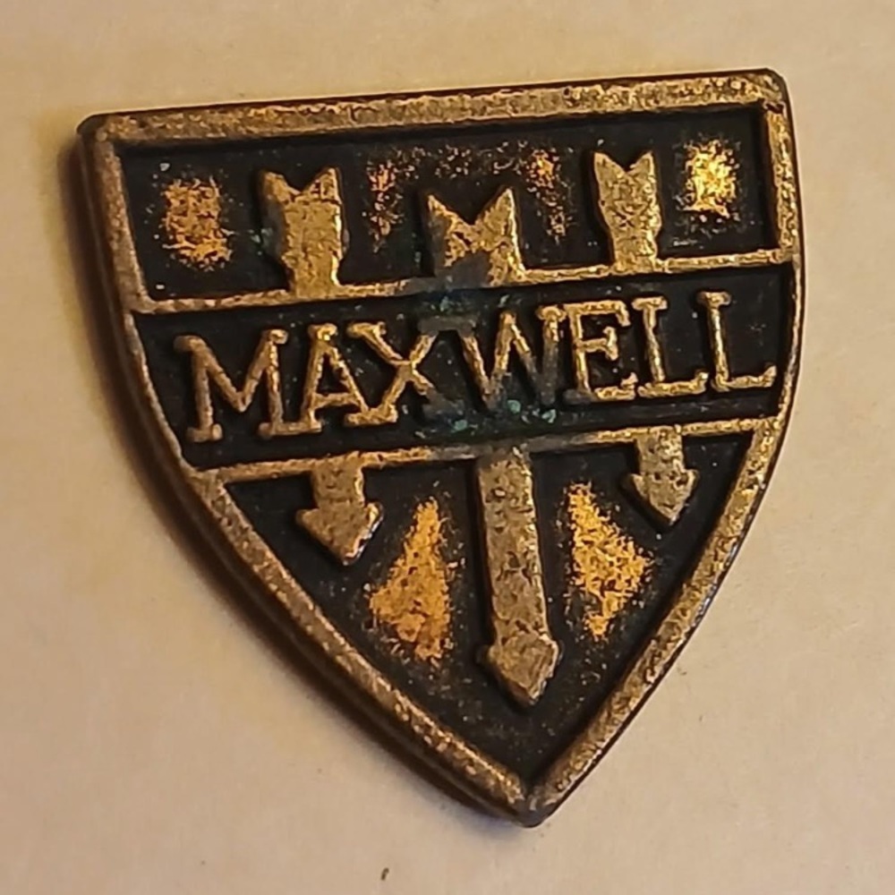 🏢🚖 Maxwell Motor Company Metal Emblem | Detroit, Michigan | 1920’s 🚙🏙